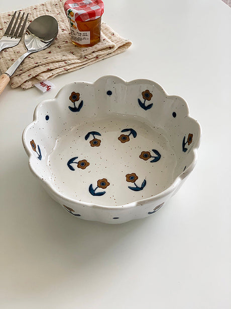 YASUKI Cedric Rustic Glaze Ceramic Bowl from YASUKI