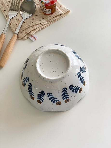 YASUKI Cedric Rustic Glaze Ceramic Bowl from YASUKI