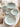 YASUKI Haruki Elegant Snowflake Ceramic Rice Bowl from YASUKI