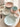 YASUKI Haruki Elegant Snowflake Ceramic Rice Bowl from YASUKI