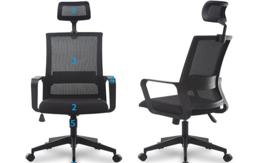 MUTINI Jasper Ergonomic Adjustable Office Chair from MUTINI