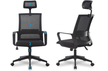 MUTINI Jasper Ergonomic Adjustable Office Chair from MUTINI