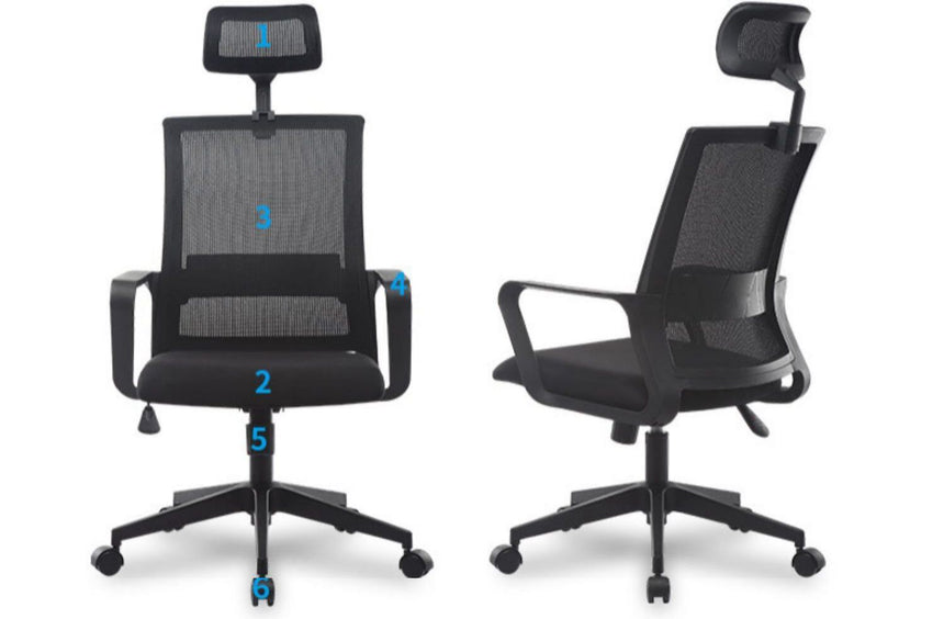 MUTINI Jasper Ergonomic Adjustable Office Chair from MUTINI