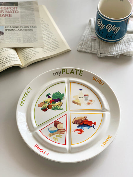 YASUKI Oliver Vintage Elegance Ceramic Serving Plate from YASUKI