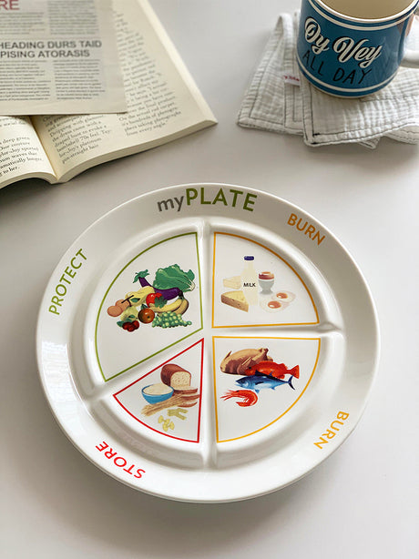 YASUKI Oliver Vintage Elegance Ceramic Serving Plate from YASUKI