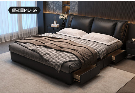FASATI Alexander Luxe Minimalist Leather Bed from FASATI
