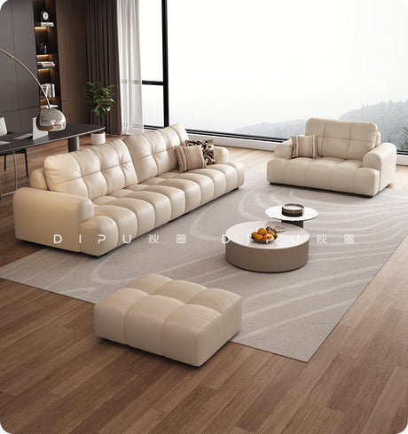 DIPU Nova Cream Cowhide Sofa from DIPU