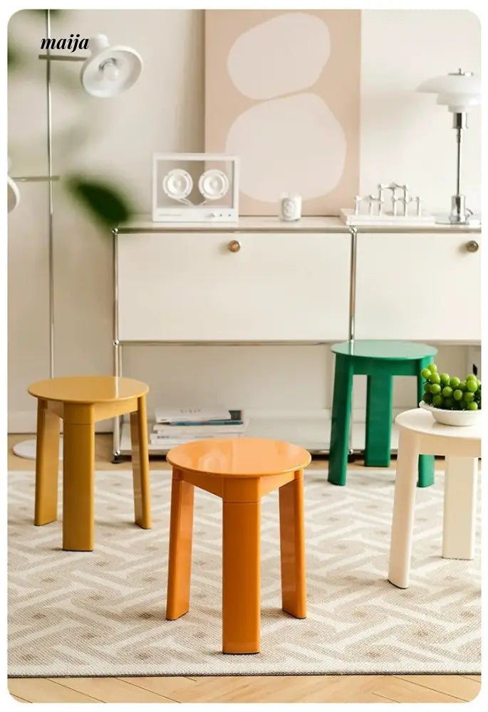 LOWERLEFT Designer Low Round Stool from HOBBYTREE