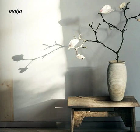 JOTO Handmade Rough Pottery Vase Japanese Flower Ware from JOTO