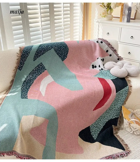MAN YUE HOME INS Art Blanket for Sofa or Living Room Use from MAN YUE HOME