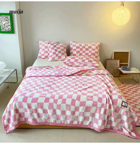 MAN YUE HOME INS Milk Plush Air Conditioning Blanket for Sofas from JOINFIT