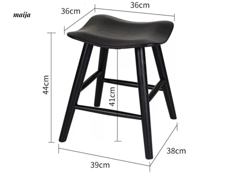 LAZYSPACE Oliver Cherry Wood Stool from LAZYSPACE