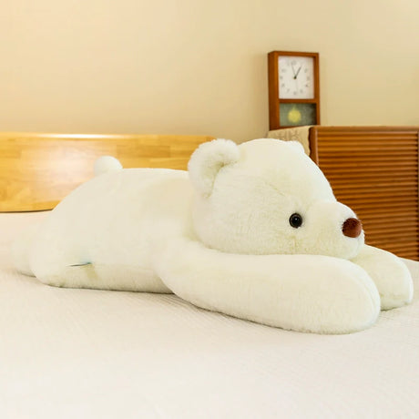 WANBAOLE Gideon Soft White Plush Bear Pillow from WANBAOLE