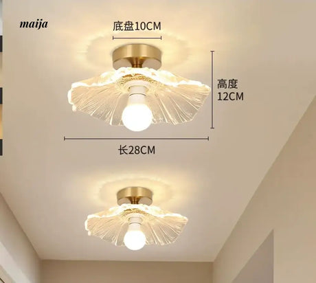 GVG Lotus Leaf Crystal Ceiling Light from GVG