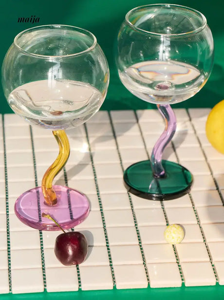 SOREMO Colourful Bubble Wine Glass from maija