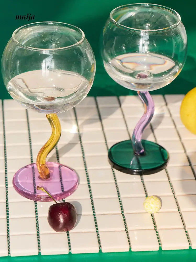 SOREMO Colourful Bubble Wine Glass from maija