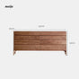 Keiko Solid Wood Wide Chest of Drawers from maija