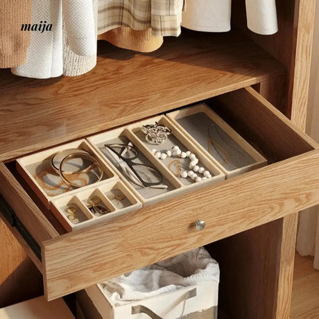 Evanna Sliding Door Solid Wood Wardrobe from maija