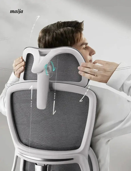 Black and White E2PRO Ergonomic Chair from Hbada