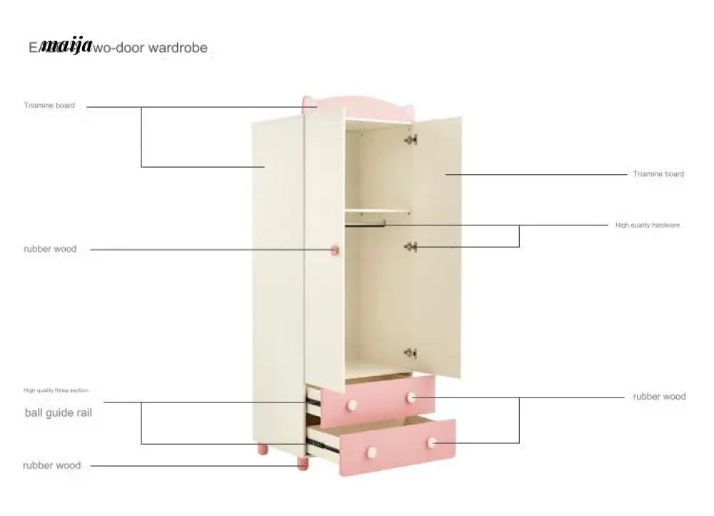 LINSYKIDS Elle Pink Children's Wardrobe from LINSY KIDS