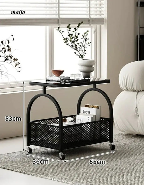 Jodie Cream Bedside Coffee Cart from Kaiyashi