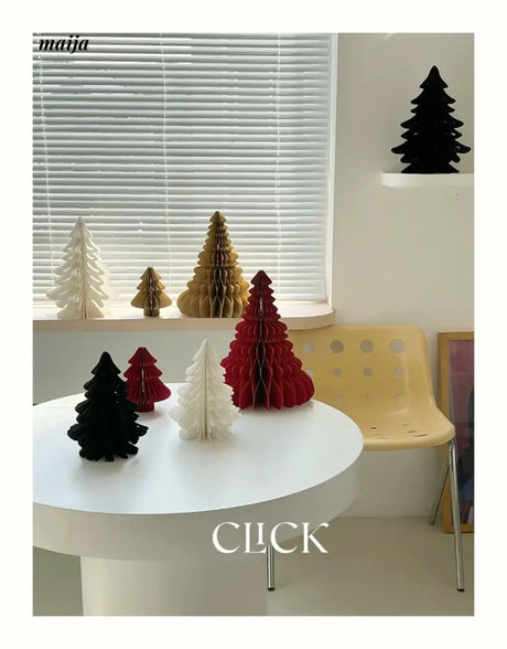 CLICK 3D Christmas Tree Origami Table Decor Stand Prop from CLICK