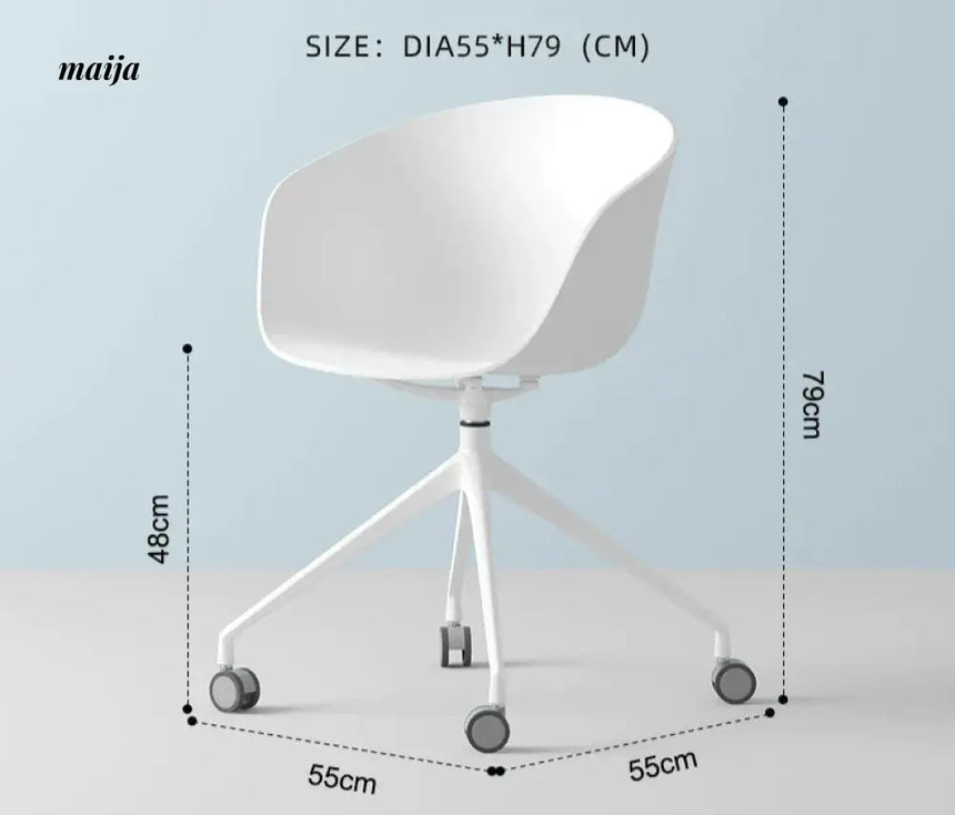 LOWERLEFT Rotating Computer Chair from Lower Left