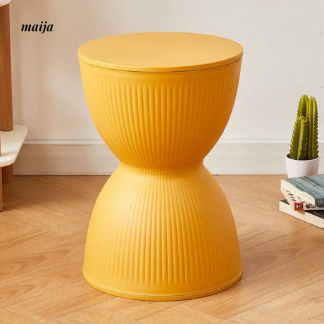 Pastel Hourglass Plastic Stool from Yishengtao