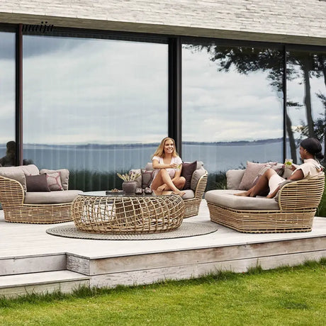GERMAIN Estelle Rattan Sun Lounger from GERMAIN