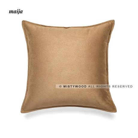 MISTYWOOD Suede Pillow with Solid Color Design from MISTYWOOD