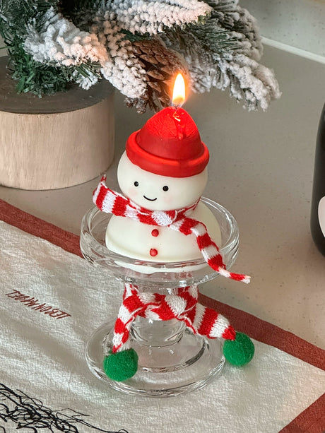 MELONGIRL Christmas Tree Snowman Candle from MELONGIRL