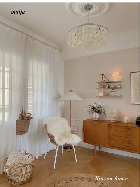MISTYWOOD Modern White Plush Seat Pillow from MISTYWOOD
