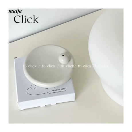 CLICK White Ceramic Incense Tray Nordic Design from CLICK