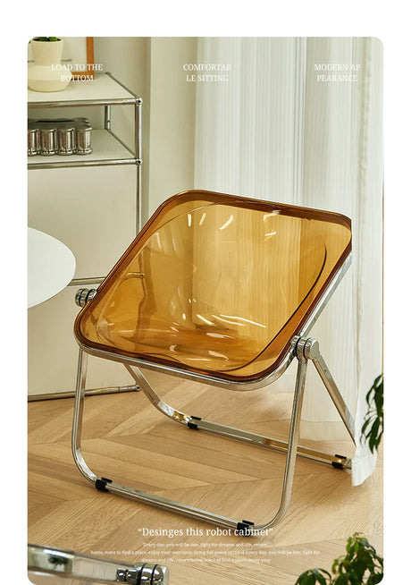 LAZYSPACE Noah Transparent Folding Chair from LAZYSPACE