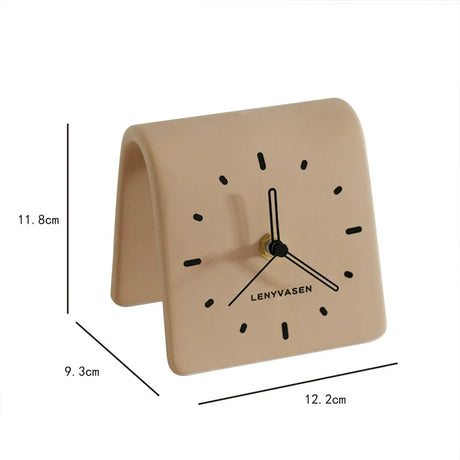 LENYVASEN Lila Quiet Ceramic Table Clock from LENYVASEN