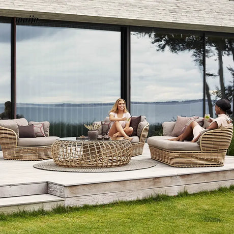GERMAIN Estelle Rattan Sun Lounger from GERMAIN