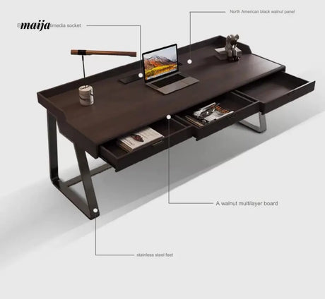 Bradenton Solid Wood Office Desk from AI