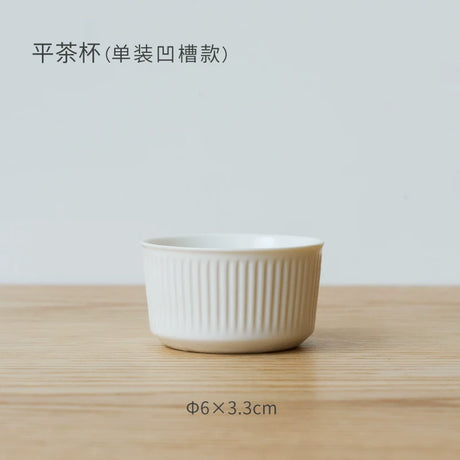 MUMO Mia White Porcelain Ceramic Tea Cup from MUMO