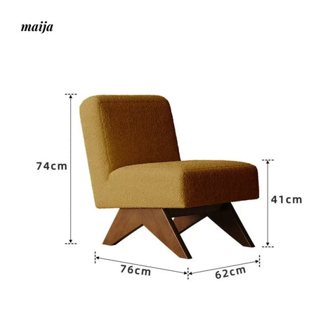 SMALL HIBISCUS Chandigarh Armless Sofa Chair from SMALL HIBISCUS