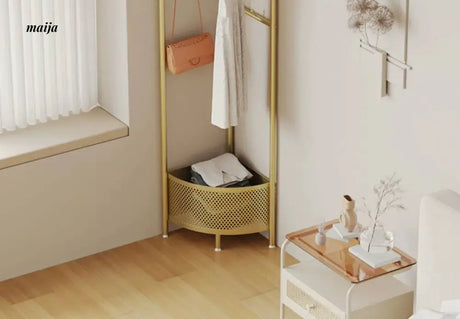 Miriam Coat Hanger with Basket from Kaiyashi