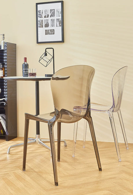 LAZYSPACE Levi Acrylic Milk Tea Highchair from LAZYSPACE