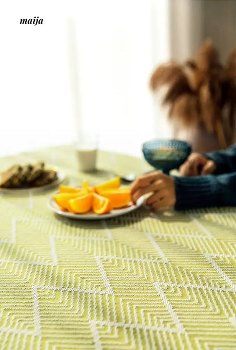 Chevron Vintage Tablecloth from maija