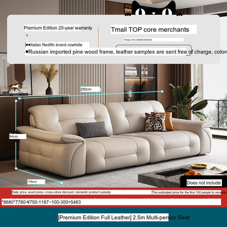 DIPU Nikolaj Cream Cowhide Sofa from DIPU
