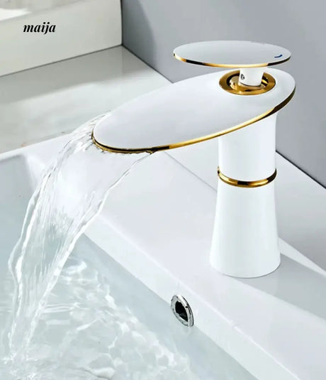 Flying Saucer Copper Waterfall Basin Faucet from Kaiyashi