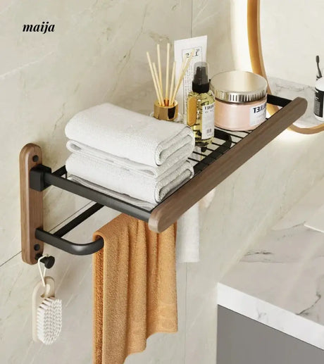 NHSJ Punch-Free Storage Basket and Towel Rack from NHSJ