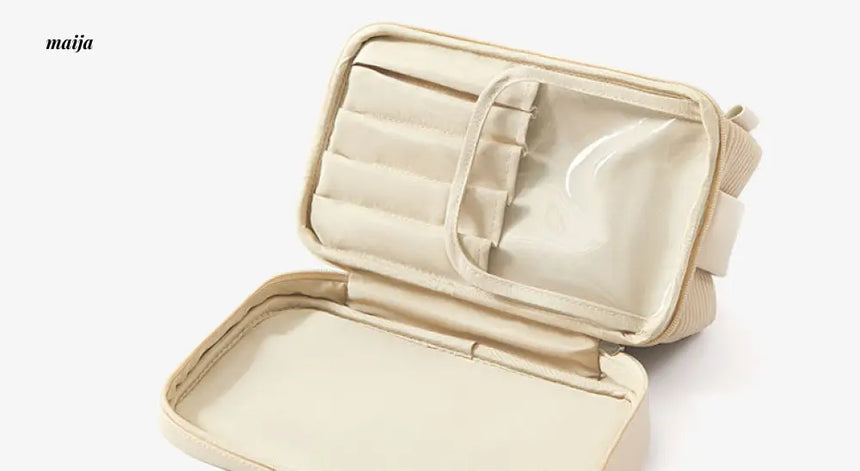 Ribbed Travel Cosmetic Bag from maija