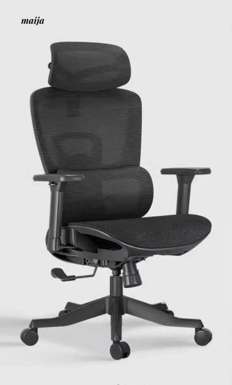 Black and White Ergonomic Office Chair from Hbada