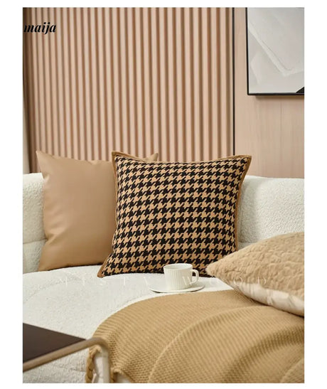 MISTYWOOD Retro High-End Leather Pillow from MISTYWOOD