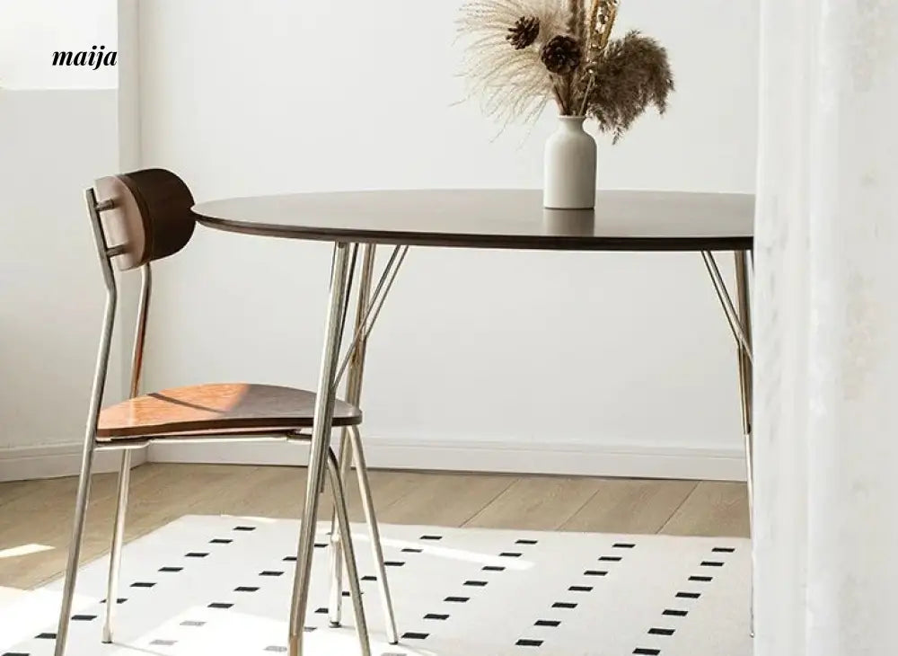 MOODSTORM Lilli Simple Iron Dining Table and Chair Set from MOODSTORM