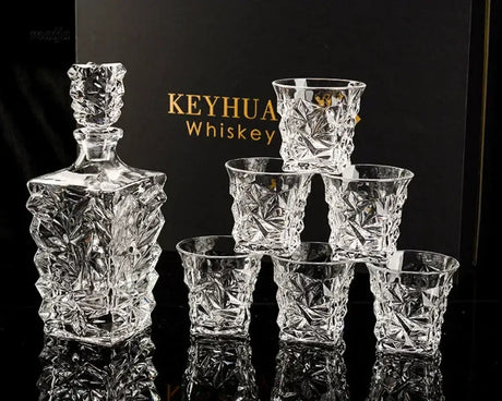 Glacial Whiskey Decanter and Glass Set from KEYHUAN